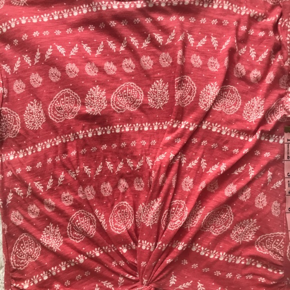 Lucky brand shirt top small new knotted front NWT - Picture 6 of 10